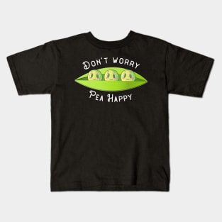 Pea Happy | Vegan Vegetarian Plant Based Animal Welfare Kids T-Shirt